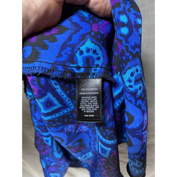 Express Shirt Womens Extra Small Blue Purple Geometric Tank Top Ladies. - Picture 4 of 8